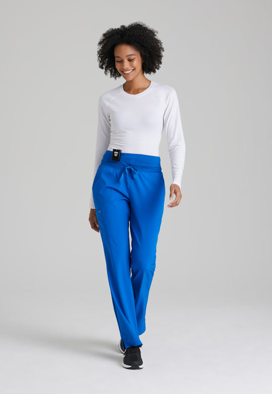 Stride 5-Pocket Mid-Rise Fit & Flare Leg Scrub Pant