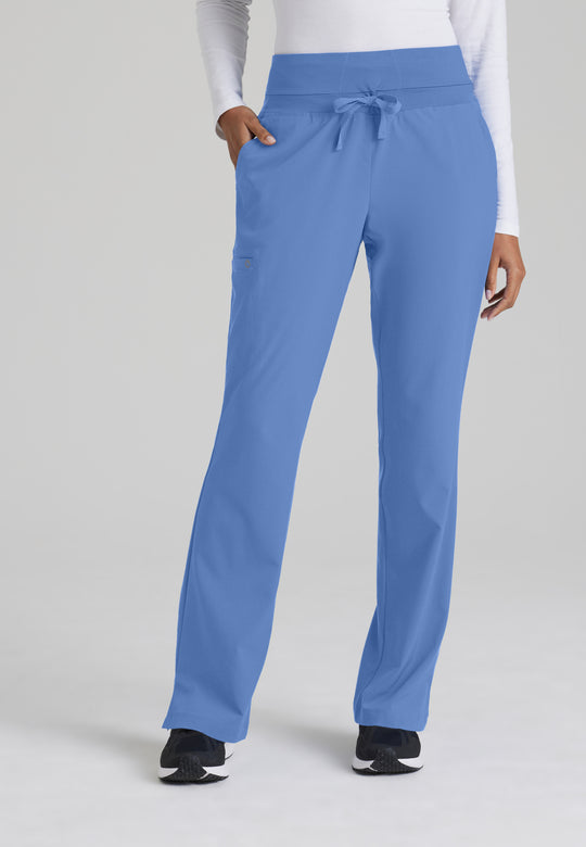 Stride 5-Pocket Mid-Rise Fit & Flare Leg Scrub Pant