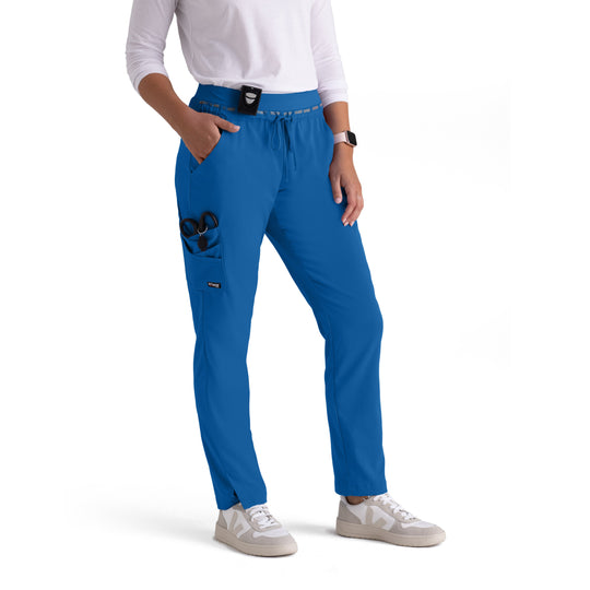 Serena 7-Pocket Mid-Rise Tappered Leg Scrub Pant